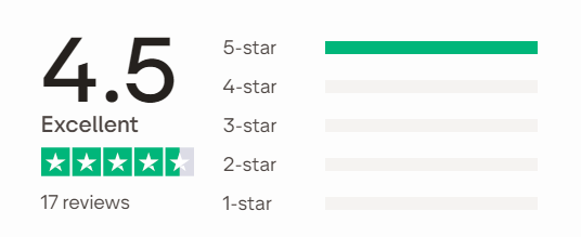 Trustpilot Review 5 star 100%